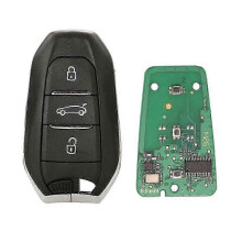Smart Keyless Go Remote Key HU83 4A Hitag-AES 3 Buttons 433MHz PCF7945 for Peugeot 2008 308 508 3008,_b hwy