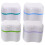 4Pcs Assorted Color Denture Holder Container Plastic with Drain Basket 1