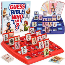 (1SET) NEW Kids Christian Bible Board Game Family Bible Trivia "Who Am I?" Guessing Game