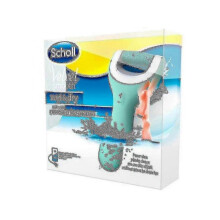 The Scholl Velvet Smooth, a Wet And Dry Electric Grater and Foot File in Blue