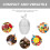 Klares -Ei-Easter Candy Jar Luftdicht Mit Nordischem Design 5