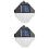 2Pcs High Conversion Solar Lights Waterproof Wall Lamps for Garden Use 4