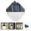 2Pcs High Conversion Solar Lights Waterproof Wall Lamps for Garden Use 9
