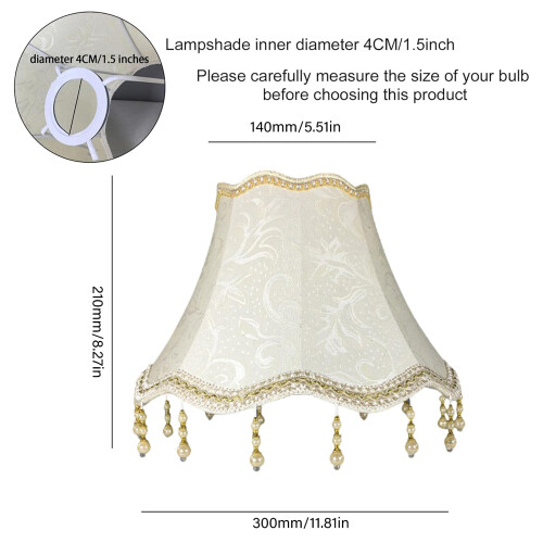 E27 Interface Cloth Tassels Lampshades Wall-Green grass 30cm 2