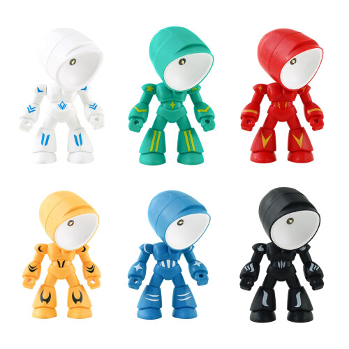 Automatic Dimming LED Small Night Lamp Robotic Buddy for-Red 1