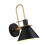 Gentle Glow Wall Lamp Iron Construction Bedside Living-Black 1