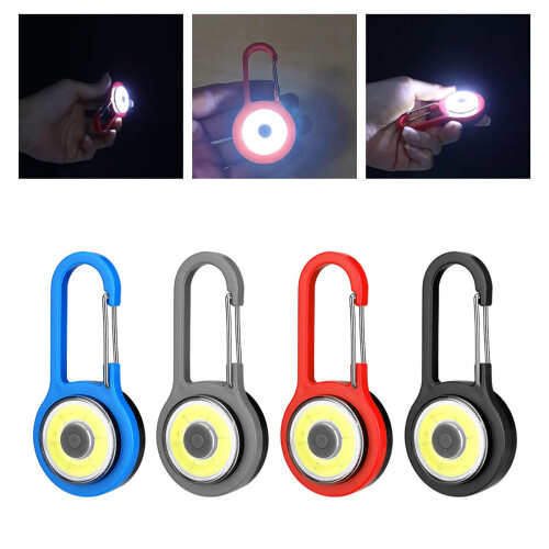 Camping LED Flashlight Pocket Lamp Portable Keychain-Blue 2