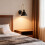 Modern Simple Iron Wall Lamp Suitable for Living Room-Gray 4