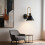Modern Simple Iron Wall Lamp Suitable for Living Room-Gray 6