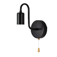 Bedside Lamp Pull Chain Wall Sconce Light-Without light source