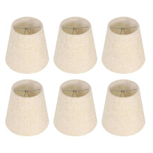 Ensemble de 6 abat-jour en tissu amovible, luminaire de plafond,