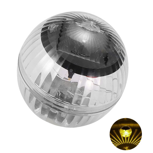 Colorful Solar Floating Pool Lights-warm yellow light