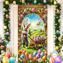 Toile de fond de Pâques en polyester 90 x 180 cm