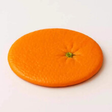 (Pomegranate) Creative Cute Orange Acrylic Coaster, Realistic Fruit Transparent Heat Resistant Coaster, Desktop Decor Heat Insulation Pad