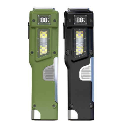 Rechargeable Flashlights Clip On LED Torch High-Green 1