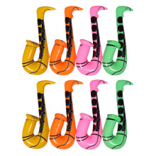 8Pcs Inflatable Saxophone Toy PVC Kids Party Props Assorted Colors