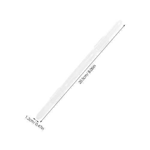 50Pcs Plastic Document Binding Clips Transparent Removable File Strips 1
