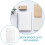 50Pcs Plastic Document Binding Clips Transparent Removable File Strips 5