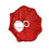Home Decorative Wandleuchtenschirm,-Rote Spitze 30cm 1