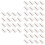 96Pcs Durable Silver Drawer Butt Door Hinges for Home and Office Use 5