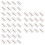 96Pcs Durable Silver Drawer Butt Door Hinges for Home and Office Use 6