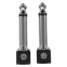 2Stk Solderless 6,35mm Gitarrenstecker Metall Pedalboard Kabelkupplung