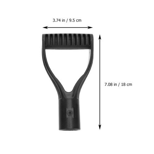 Comfortable Black Plastic Spade Handle Attachment for Yard Work 1