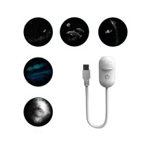 360 Degree Rotating Planet Projection Night Lamp Space Themed-B