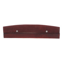 Dark Red Pottery Trimming Tool Wooden Handle Stainless Steel
