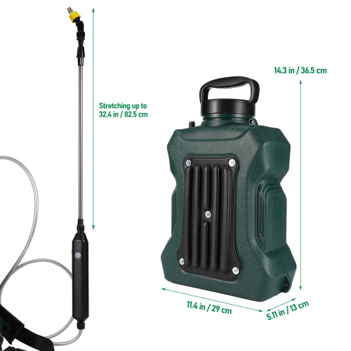 Kunststoff Rucksack Sprüher Grün Für Gartenarbeit 1