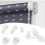 Pack 17mm Blind Brackets - Window Replacement Parts - Curtain Fixing Kit for Blackout Roller Shutters 4
