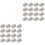 32Pcs Silver Back Flap Hinges for Vintage Wooden Boxes Home Office Use 2