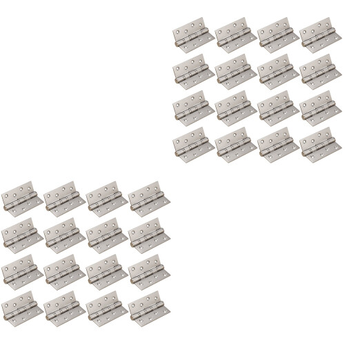 32Pcs Silver Back Flap Hinges for Vintage Wooden Boxes Home Office Use 1
