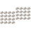 32Pcs Silver Back Flap Hinges for Vintage Wooden Boxes Home Office Use 3