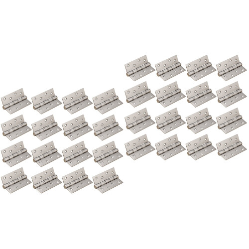 32Pcs Silver Back Flap Hinges for Vintage Wooden Boxes Home Office Use 2