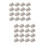 32Pcs Silver Back Flap Hinges for Vintage Wooden Boxes Home Office Use 6