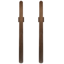 2Pcs Multipurpose Coffee Wood Shoehorn Magnetic for Travel Home Use