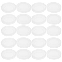 50Pcs Clear Pe Yogurt Jar Lids Reusable Airtight Milk Bottle Covers