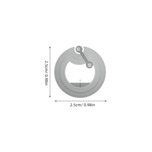 30Pcs NFC Blank Writable Stickers Silver Round Tags for Smartphone Use 1