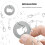 30Pcs NFC Blank Writable Stickers Silver Round Tags for Smartphone Use 4