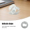 30Pcs NFC Blank Writable Stickers Silver Round Tags for Smartphone Use 6