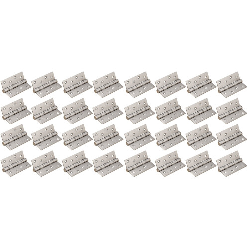 32Pcs Silver Back Flap Hinges for Vintage Wooden Boxes Home Office Use