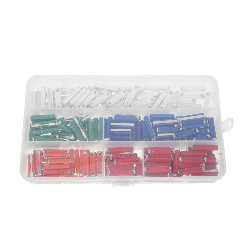 200Pcs Assorted Color Automotive Fuse Kit Plastic Zinc Alloy For Car 3753609235799