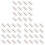 96Pcs Durable Silver Drawer Butt Door Hinges for Home and Office Use 1