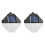 2Pcs High Conversion Solar Lights Waterproof Wall Lamps for Garden Use 1