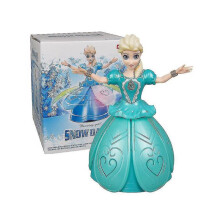 Snow Dance Doll Frozen Elsa Dancing Rotating Singing Flashing Christmas Gift