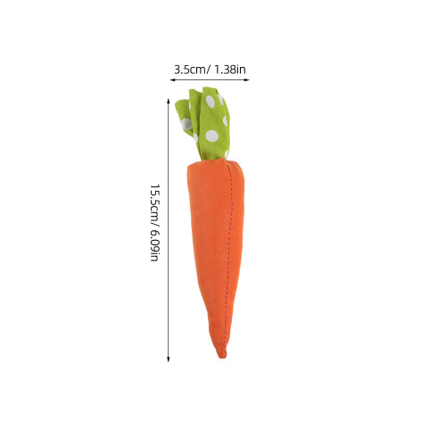 6Pcs Lightweight Fabric Easter Carrots for Kitchen and Yard Decoration 1