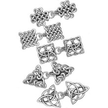 5 Pieces Shawl Clips Cloak Clasp Cardigan Sweater Clips Vintage Collar Retro Cloak Brooches and Silver Shawl Pins