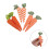 6Pcs Lightweight Fabric Easter Carrots for Kitchen and Yard Decoration 4