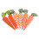 6Pcs Lightweight Fabric Easter Carrots for Kitchen and Yard Decoration 5